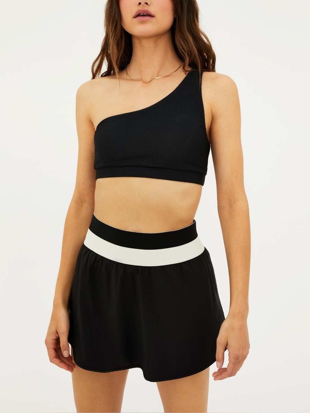 Beach Riot Coast Tennis Skirt Black